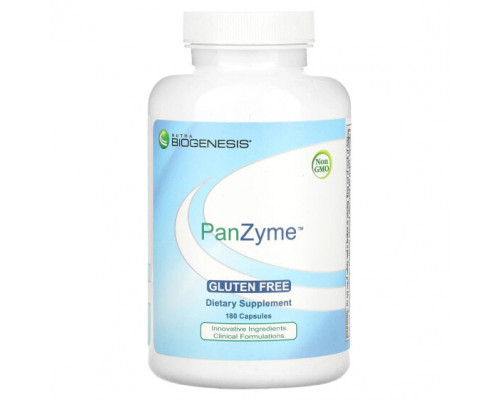 Для пищеварительной системы Nutra BioGenesis, PanZyme, 180 капсул Для пищеварительной системы Nutra BioGenesis, PanZyme, 180 капсул