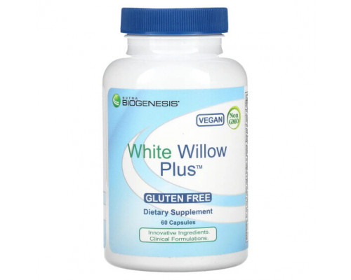 Травы и натуральные средства Nutra BioGenesis, White Willow Plus, 60 капсул Травы и натуральные средства Nutra BioGenesis, White Willow Plus, 60 капсул
