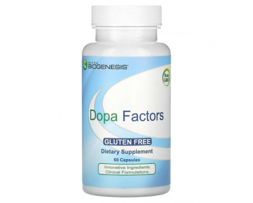 Витамины группы B Nutra BioGenesis, Dopa Factors, 60 капсул Витамины группы B Nutra BioGenesis, Dopa Factors, 60 капсул