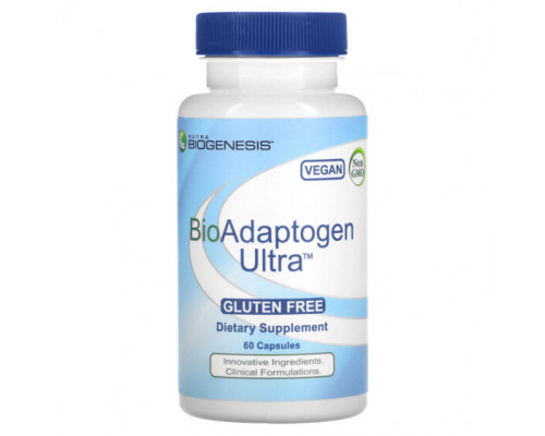 Травы и натуральные средства Nutra BioGenesis, BioAdaptogen Ultra, 60 капсул Травы и натуральные средства Nutra BioGenesis, BioAdaptogen Ultra, 60 капсул
