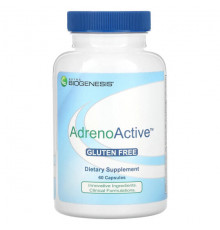 Улучшение памяти и работы мозга Nutra BioGenesis, AdrenoActive, 60 капсул
