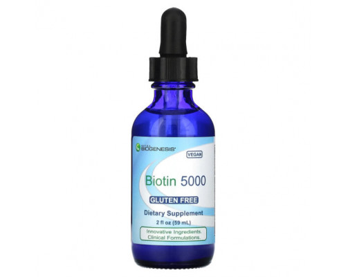 Для здоровья кожи Nutra BioGenesis, Biotin 5000, 59 мл (2 жидк. унции) Для здоровья кожи Nutra BioGenesis, Biotin 5000, 59 мл (2 жидк. унции)
