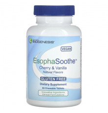 Кальций Nutra BioGenesis, EsophaSoothe, вишня и ваниль, 60 жевательных таблеток
