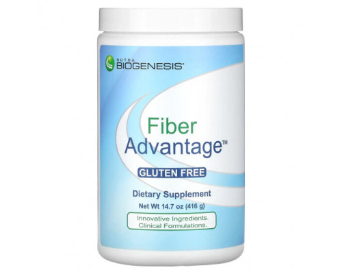 Для пищеварительной системы Nutra BioGenesis, Fiber Advantage, клетчатка, 416 г (14,7 унции) Для пищеварительной системы Nutra BioGenesis, Fiber Advantage, клетчатка, 416 г (14,7 унции)