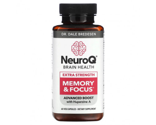 Улучшение памяти и работы мозга LifeSeasons, NeuroQ Brain Health, память и концентрация, дополнительная сила, 60 растительных капсул Улучшение памяти и работы мозга LifeSeasons, NeuroQ Brain Health, память и концентрация, дополнительная сила, 60 растительных капсул