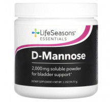 Женское здоровье LifeSeasons, D-манноза, 2000 мг, 94,97 г (3,3 унции)