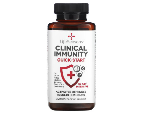 LifeSeasons, Clinical Immunity, Quick-Start, 60 Veg Capsules LifeSeasons, Clinical Immunity, Quick-Start, 60 Veg Capsules
