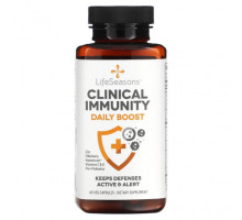 Растительные экстракты и настойки LifeSeasons, Clinical Immunity, Daily Boost, 60 растительных капсул