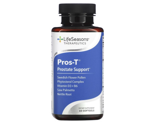 LifeSeasons, Гландулярная поддержка Pros-T, 60 мягких таблеток LifeSeasons, Гландулярная поддержка Pros-T, 60 мягких таблеток