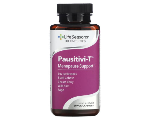 LifeSeasons, Pausitivi-T, Menopause Support, 60 Veg Capsules LifeSeasons, Pausitivi-T, Menopause Support, 60 Veg Capsules