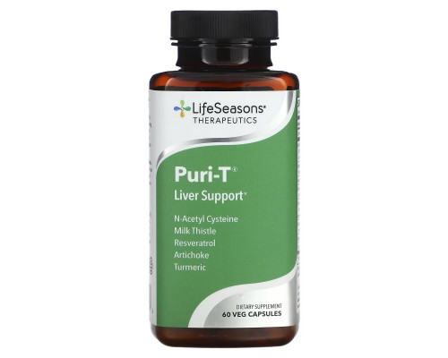 LifeSeasons, Puri-T, 60 Vegetarian Capsules LifeSeasons, Puri-T, 60 Vegetarian Capsules