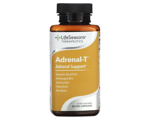 LifeSeasons, Adrenal-T, Adrenal Support, 60 Veg Capsules LifeSeasons, Adrenal-T, Adrenal Support, 60 Veg Capsules