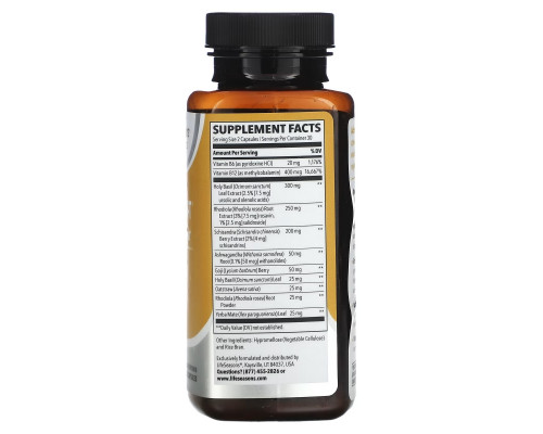 LifeSeasons, Adrenal-T, Adrenal Support, 60 Veg Capsules LifeSeasons, Adrenal-T, Adrenal Support, 60 Veg Capsules