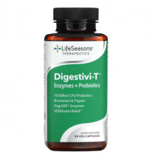 Пищеварительные ферменты Digestivi-T, Enzymes + Probiotics, 90 Veg Capsules