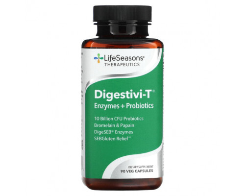 Пищеварительные ферменты Digestivi-T, Enzymes + Probiotics, 90 Veg Capsules Пищеварительные ферменты Digestivi-T, Enzymes + Probiotics, 90 Veg Capsules