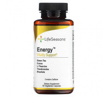 Растительные экстракты и настойки Energy, Vitality Support, 60 Vegetarian Capsules