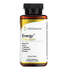 Растительные экстракты и настойки Energy, Vitality Support, 60 Vegetarian Capsules