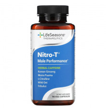 Мужское здоровье LifeSeasons, Nitro-T, добавка для мужчин, 90 растительных капсул
