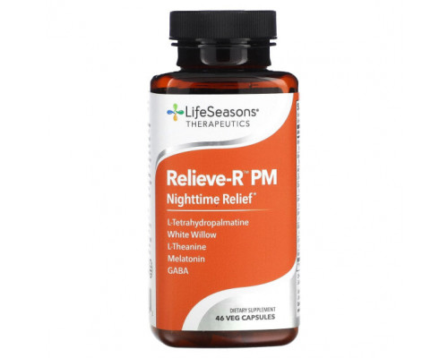 Для здорового сна Therapeutics, Relieve-R PM, 46 Veg Capsules Для здорового сна Therapeutics, Relieve-R PM, 46 Veg Capsules