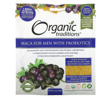 Organic Traditions, Maca For Men With Probiotics, 5.3 oz (150 g)