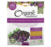 Organic Traditions, Мака для женщин с пробиотиками, 150 г (5,3 унции)