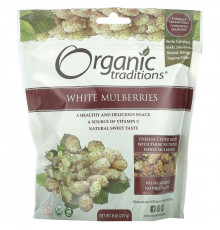 Organic Traditions, White Mulberries, 8 oz (227 g)