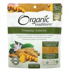 Organic Traditions, Куркума в порошке, 200 г (7 унций)