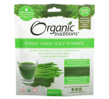 Organic Traditions, Wheat Grass Juice Powder, 5.3 oz (150 g)