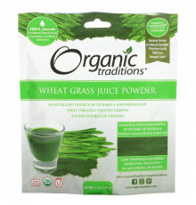 Organic Traditions, Wheat Grass Juice Powder, 5.3 oz (150 g)