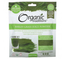 Зелень и зеленые овощи Organic Traditions, Порошок сока ячменя, 150 г (5,3 унции)