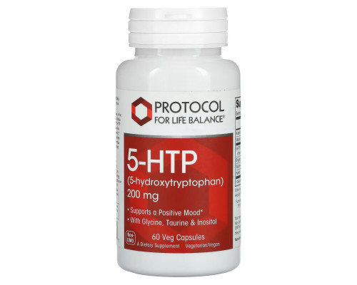 Protocol for Life Balance, 5-HTP, 200 mg, 60 Veg Capsules Protocol for Life Balance, 5-HTP, 200 mg, 60 Veg Capsules