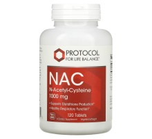Protocol for Life Balance, NAC, 1,000 mg, 120 Tablets