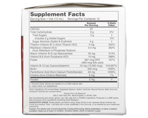 Protocol for Life Balance, Nutri-Dose B-12, Mixed Berry, 10,000 mcg, 12 Vials, 0.5 fl oz (15 ml) Each Protocol for Life Balance, Nutri-Dose B-12, Mixed Berry, 10,000 mcg, 12 Vials, 0.5 fl oz (15 ml) Each