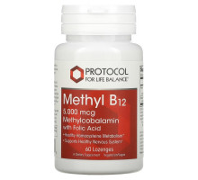 Protocol for Life Balance, Methyl B12, 5,000 mcg, 60 Lozenges