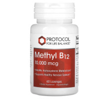 Protocol for Life Balance, Methyl B12, 10,000 mcg, 60 Lozenges