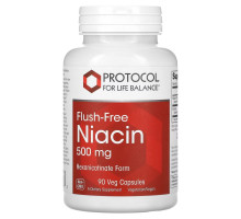 Protocol for Life Balance, Flush-Free Niacin, 500 mg, 90 Veg Capsules