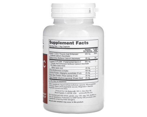 Protocol for Life Balance, ProtoSorbC 500, 100 Veg Capsules Protocol for Life Balance, ProtoSorbC 500, 100 Veg Capsules