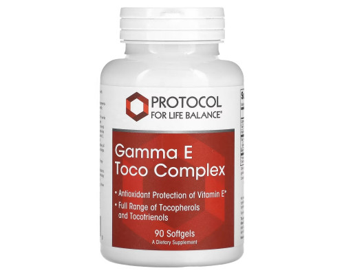 Protocol for Life Balance, Gamma E Toco Complex, 90 Softgels Protocol for Life Balance, Gamma E Toco Complex, 90 Softgels