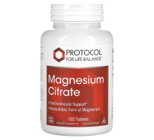 Protocol for Life Balance, Magnesium Citrate, 100 Tablets
