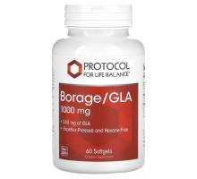 Protocol for Life Balance, Borage/GLA, 1,000 mg, 60 Softgels