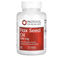 Protocol for Life Balance, Flax Seed Oil, 1,000 mg, 120 Softgels