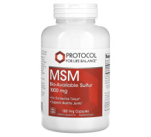 Protocol for Life Balance, MSM, 1,000 mg, 180 Veg Capsules