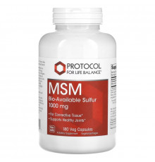 Protocol for Life Balance, MSM, 1,000 mg, 180 Veg Capsules