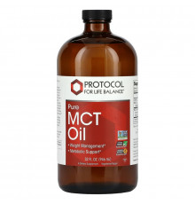 Protocol for Life Balance, Чистое масло среднецпочечных триглицеридов, 946 мл