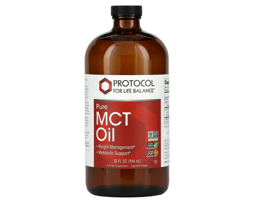 Protocol for Life Balance, Чистое масло среднецпочечных триглицеридов, 946 мл Protocol for Life Balance, Чистое масло среднецпочечных триглицеридов, 946 мл