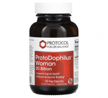 Пребиотики и пробиотики Protocol for Life Balance, ProtoDophilus Woman, 20 миллиардов, 50 растительных капсул