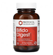 Пребиотики и пробиотики Protocol for Life Balance, Bifido Digest, 60 растительных капсул