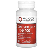 Protocol for Life Balance, DIM 200 Plus CDG 100, 90 Veg Capsules