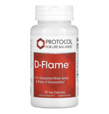 Растительные экстракты и настойки Protocol for Life Balance, D-Flame, 90 растительных капсул