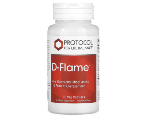 Растительные экстракты и настойки Protocol for Life Balance, D-Flame, 90 растительных капсул Растительные экстракты и настойки Protocol for Life Balance, D-Flame, 90 растительных капсул